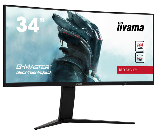 iiyama G-Master 34" GB3466WQSU-B1 Red Eagle Curved 144Hz 1ms HDR - 573321 - zdjęcie 2